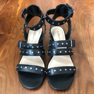 BCBGeneration Studded Bradee Sandal Size 7 Black